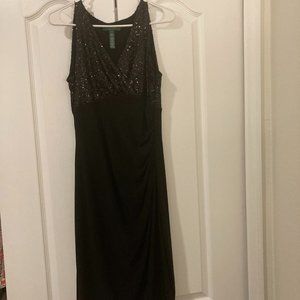 Ra[ph Lauren black cocktail dress size 10